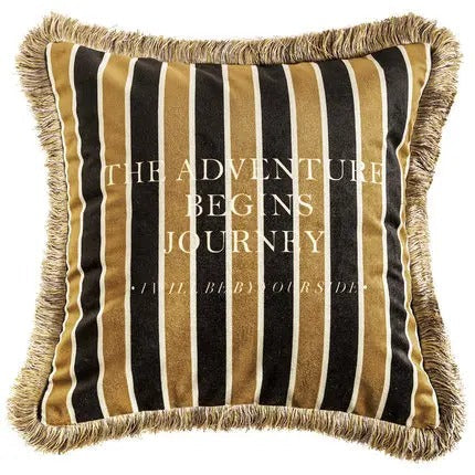 Bee Patterned Decorative Pillow
