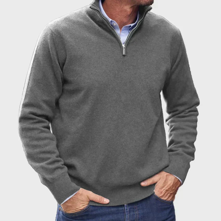 Matteo | Italian Cashmere Men's Zip Sweater