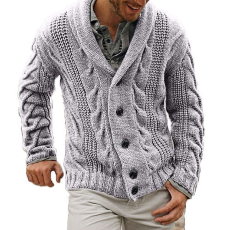 Max | Cozy Knitted Wool Cardigan for Men