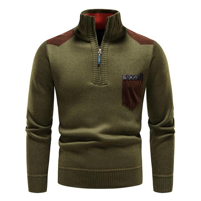 BELVA - Comfortable Men's Winter Zip Sweater