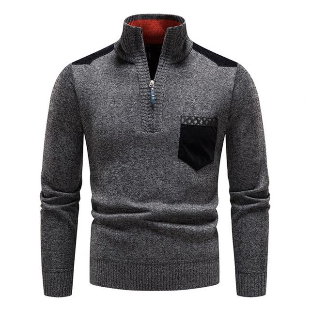 BELVA - Comfortable Men's Winter Zip Sweater