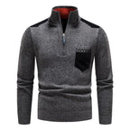BELVA - Comfortable Men's Winter Zip Sweater
