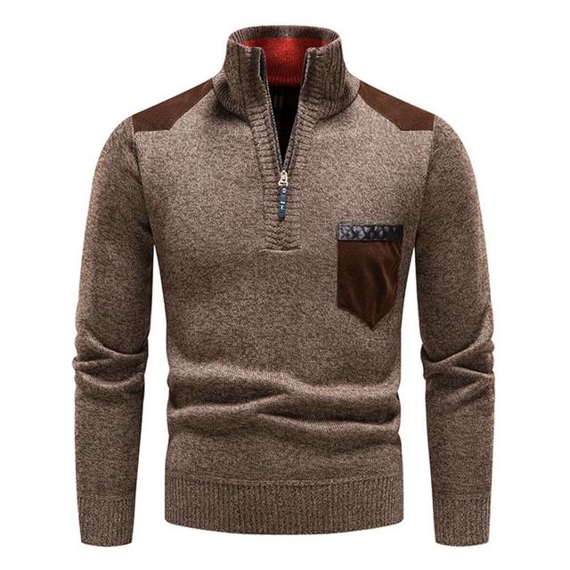 BELVA - Comfortable Men's Winter Zip Sweater