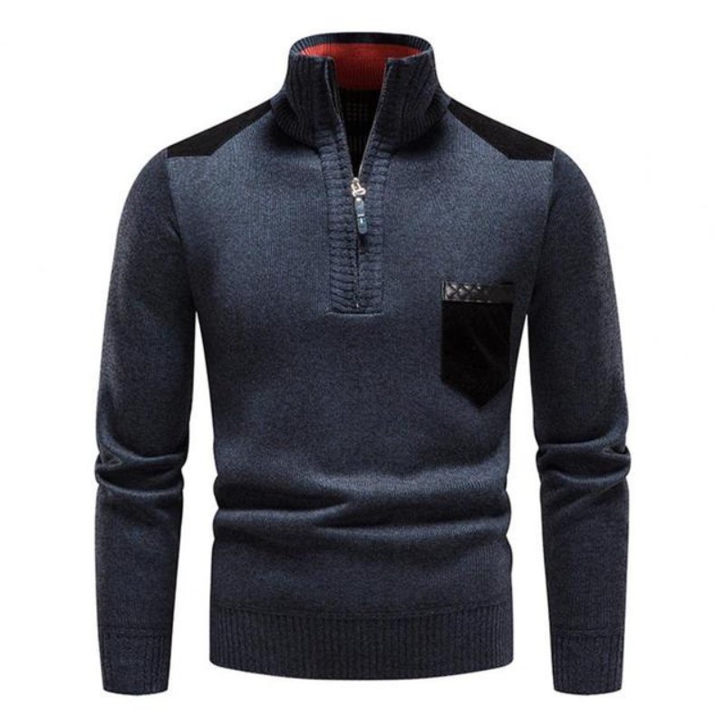 BELVA - Comfortable Men's Winter Zip Sweater