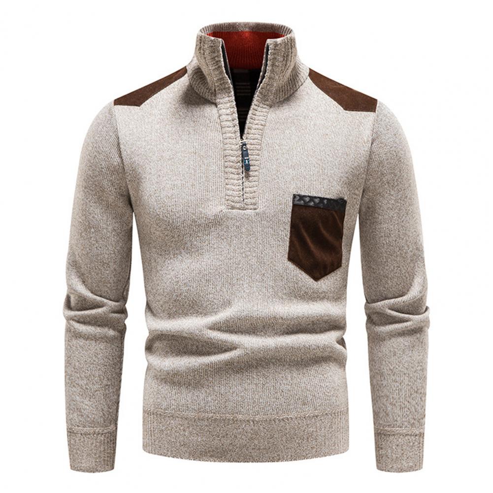 BELVA - Comfortable Men's Winter Zip Sweater