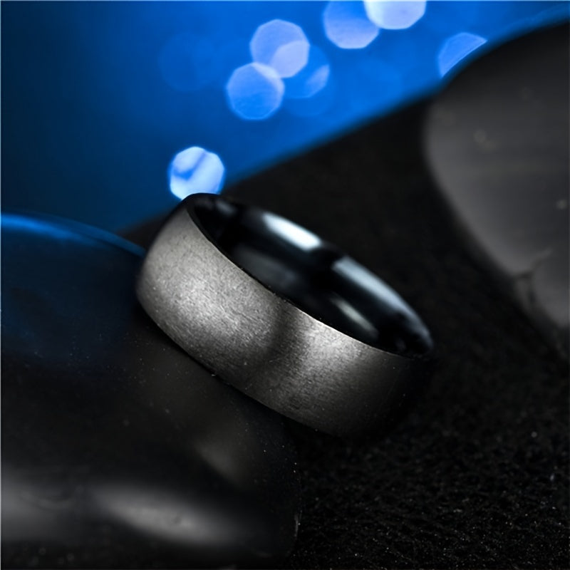 Milan | Premium Matte Black Men's Ring