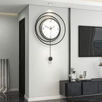 Chic Metal-Finished Clock