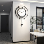 Chic Metal-Finished Clock