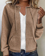 Monique | Relaxed Vest with Pockets and Adjustable Drawstrings