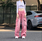 Neriah | Blush Distressed Denim