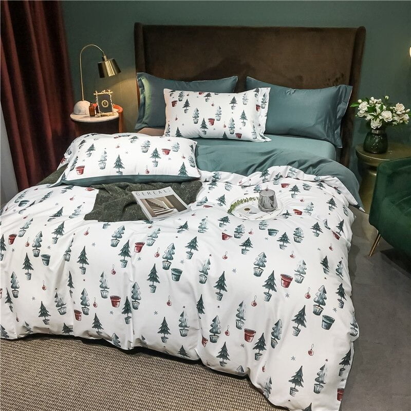 Luxurious Soft Fabric Christmas Elegance Bed Linen Set