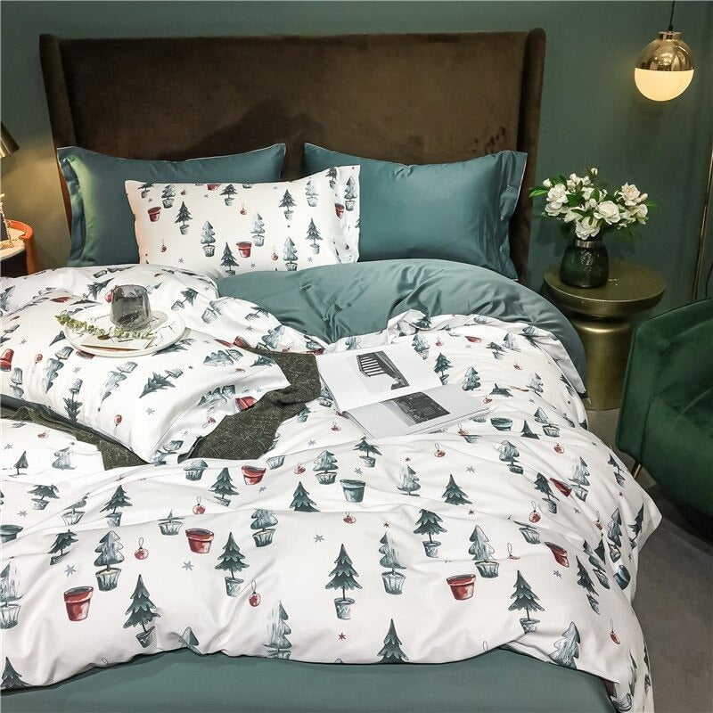 Luxurious Soft Fabric Christmas Elegance Bed Linen Set