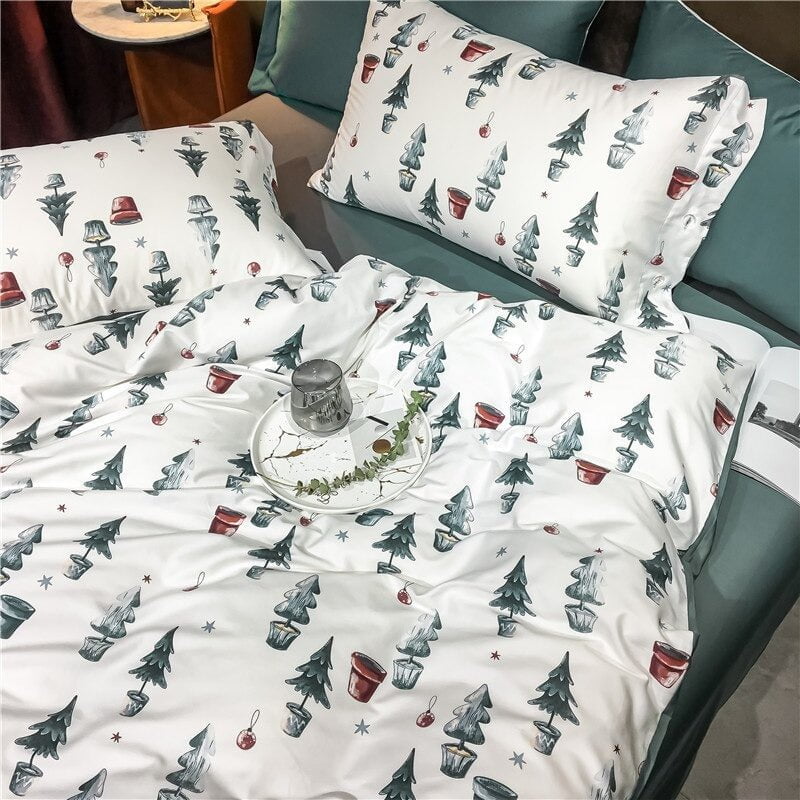 Luxurious Soft Fabric Christmas Elegance Bed Linen Set