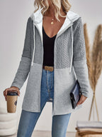 Nina | Relaxed Color Block Hoodie Jacket