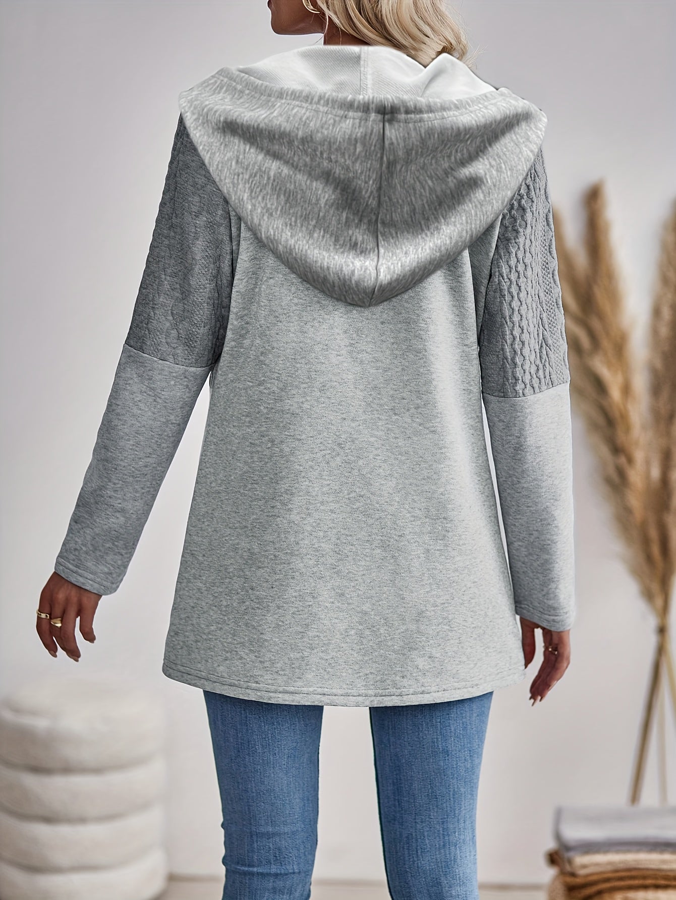 Nina | Relaxed Color Block Hoodie Jacket