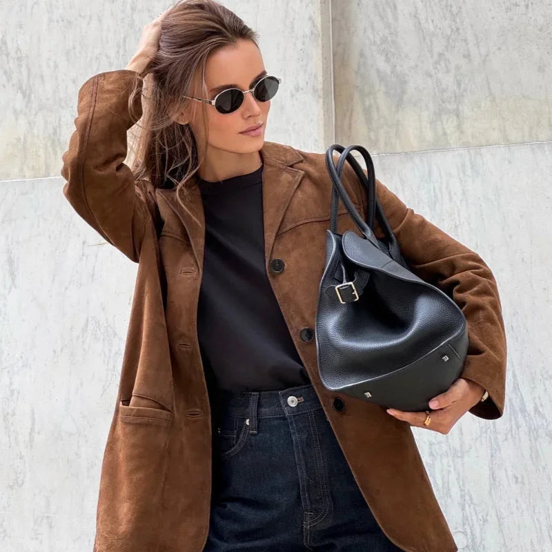 Nina | Stylish Suede Women's Jacket