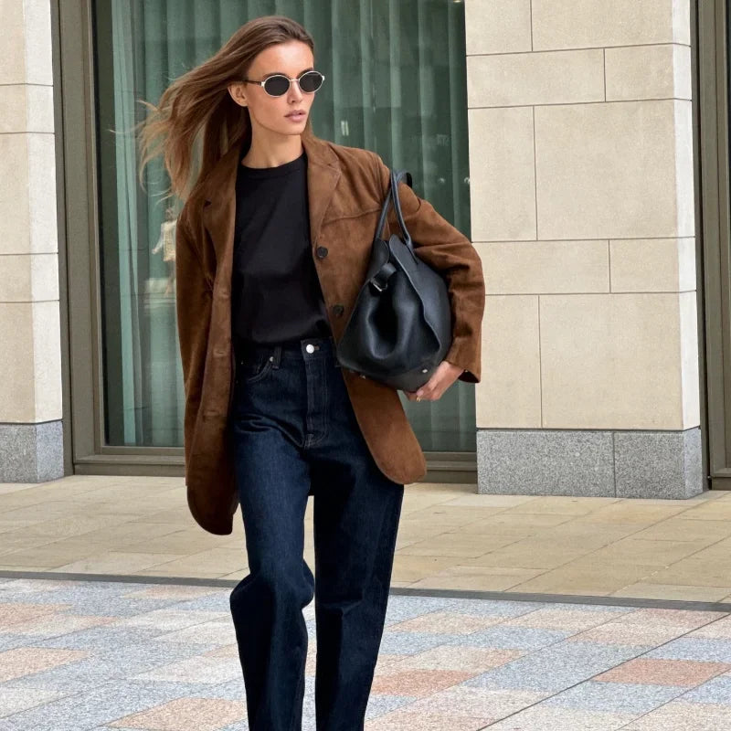 Nina | Stylish Suede Women's Jacket