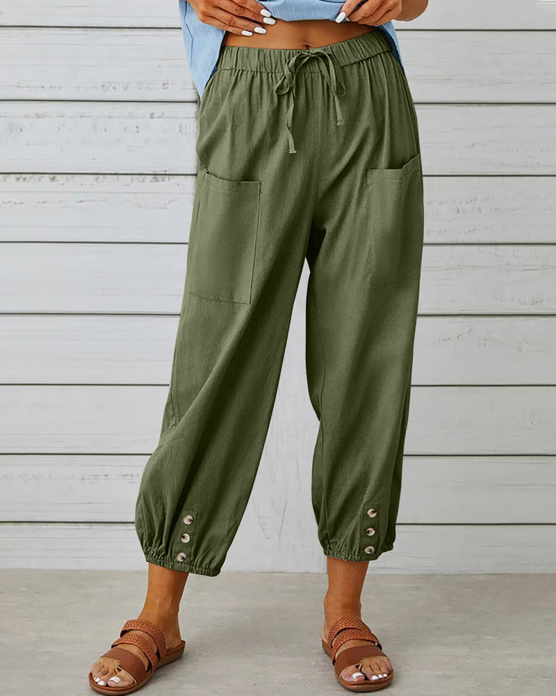 Nina | High-Waisted Loose Fit Trousers