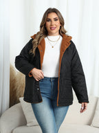 Nina | Plus Size Hooded Quilted Jacket with Plush Lining