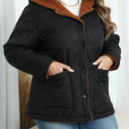 Nina | Plus Size Hooded Quilted Jacket with Plush Lining