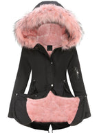 Nina | Cozy Zip-Up Fuzzy Hoodie Parka