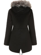Nina | Cozy Zip-Up Fuzzy Hoodie Parka