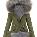 Nina | Cozy Zip-Up Fuzzy Hoodie Parka