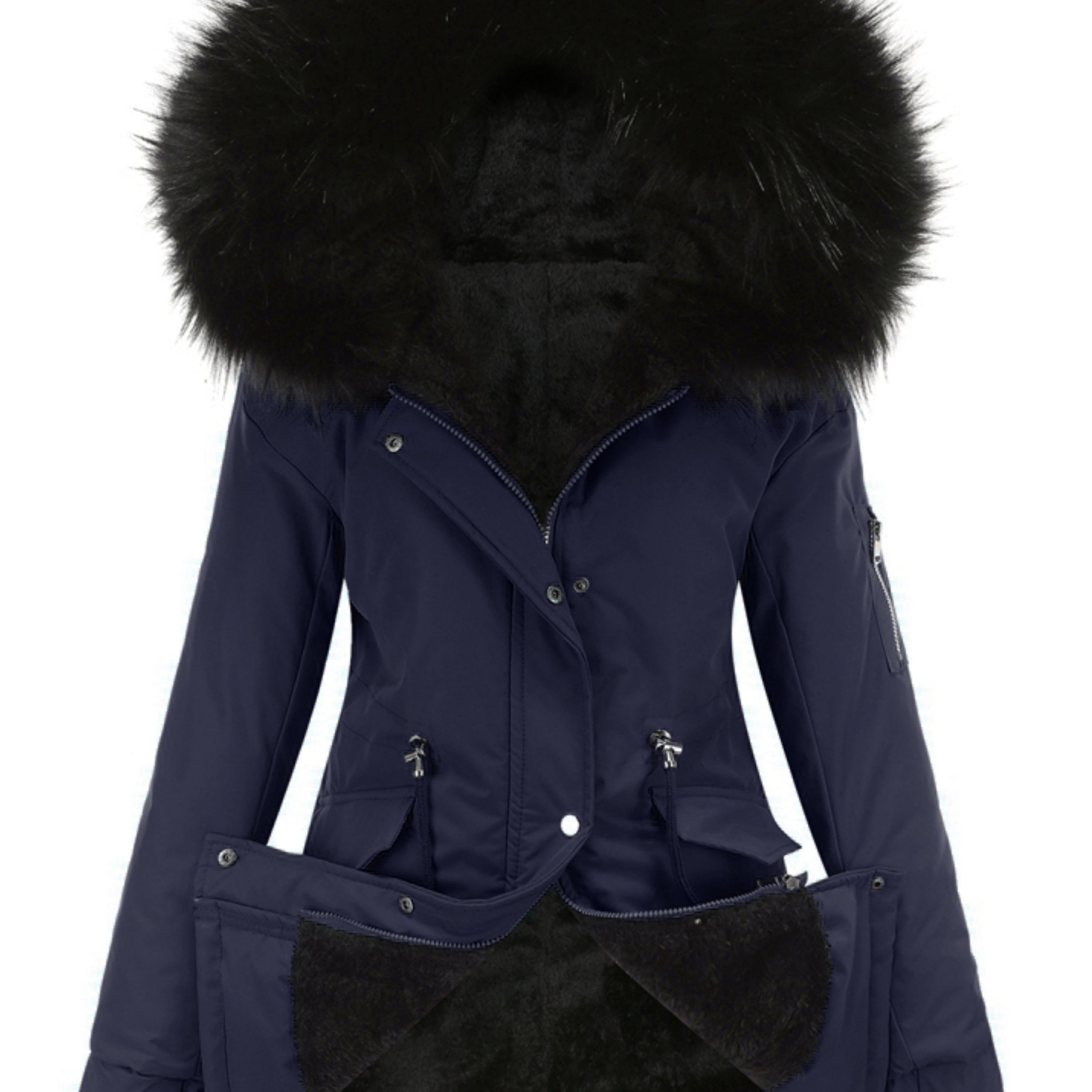 Nina | Cozy Zip-Up Fuzzy Hoodie Parka