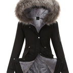Nina | Cozy Zip-Up Fuzzy Hoodie Parka