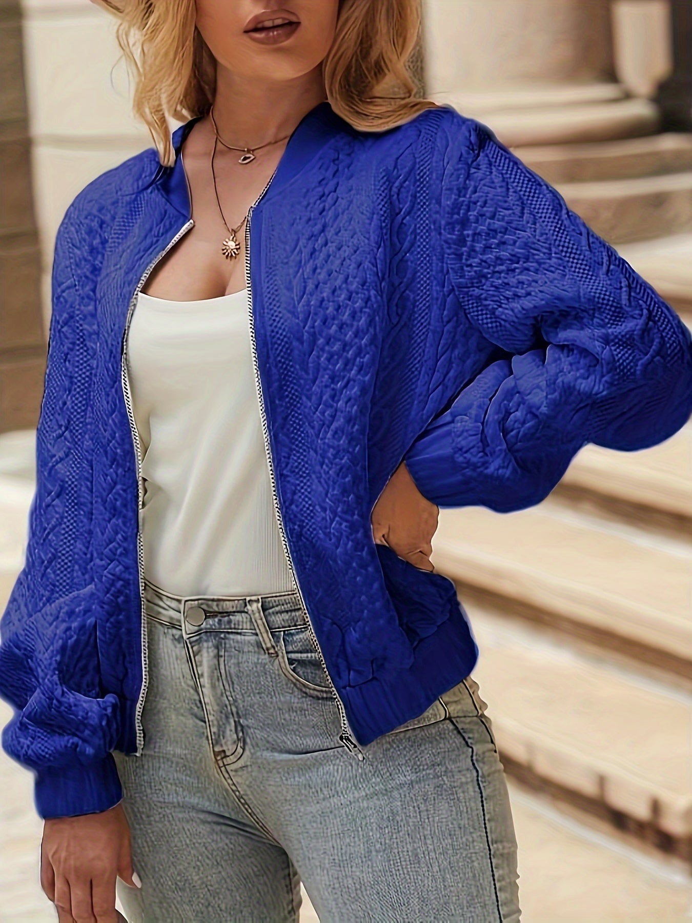 Nina | Quilted Bomber Jacket