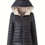 Nina | Cozy Puffer Jacket with Zip Closure and Faux Fur Lining