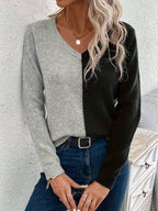 Noa | Stylish Long Sleeve V-Neck Sweater