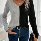 Noa | Stylish Long Sleeve V-Neck Sweater