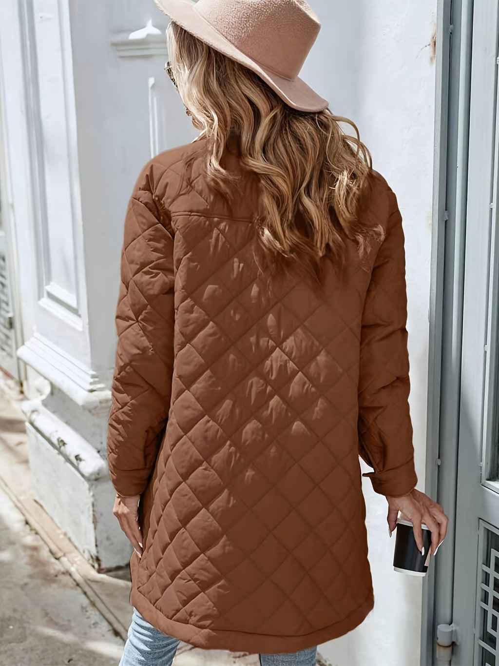 Noa | Solid Color Padded Puffy Jacket