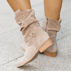 Ivana - Suede Ankle Booties