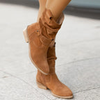 Ivana - Suede Ankle Booties
