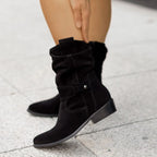 Ivana - Suede Ankle Booties