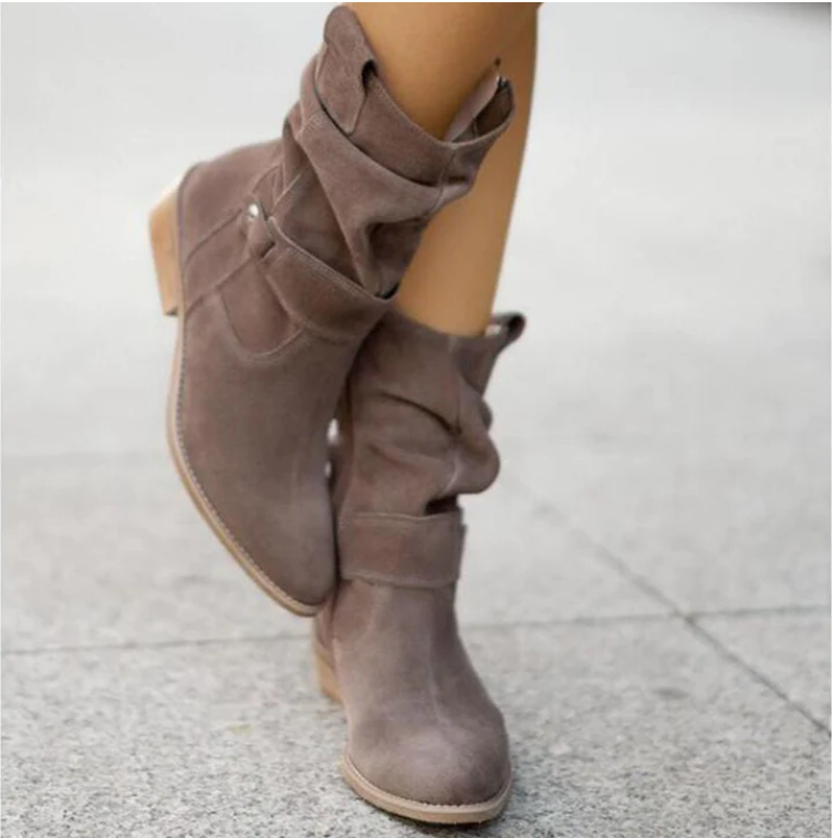 Ivana - Suede Ankle Booties