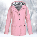Waterproof Rain Jacket with Lined Hood