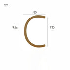 Satin Finish Brass House Numbers – Classic Elegance