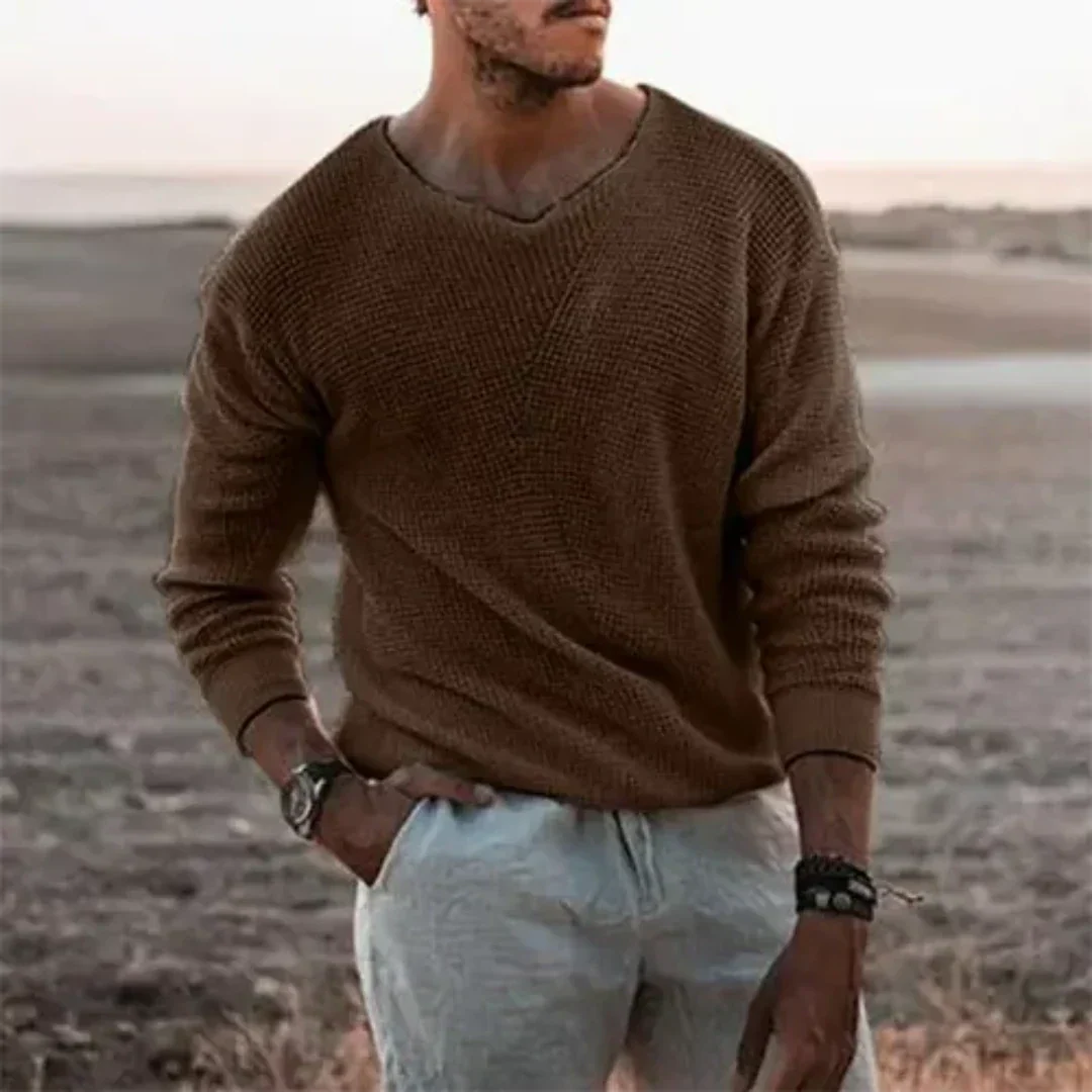 Sigfried | Men's Cozy Knit Long Sleeve Sweater