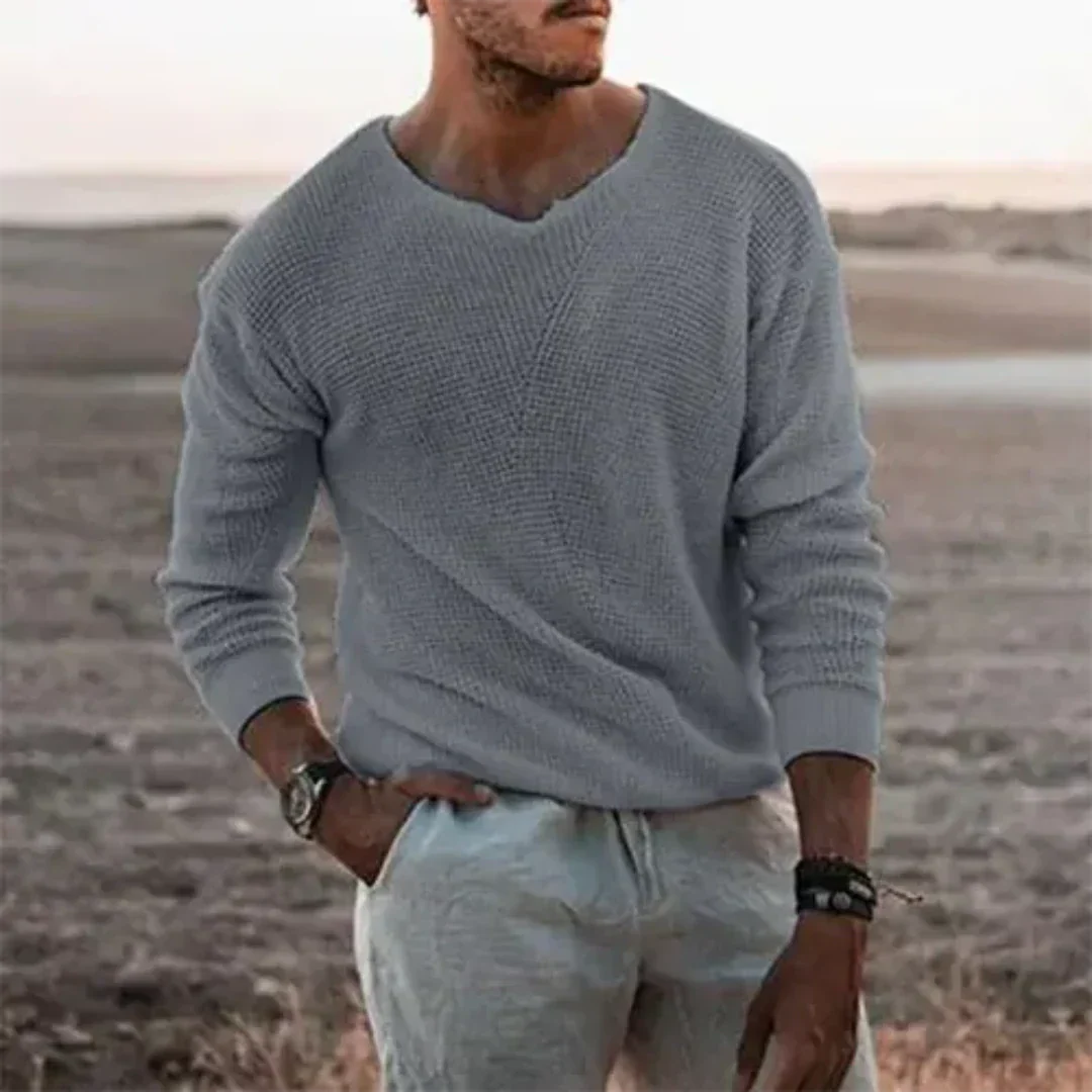 Sigfried | Men's Cozy Knit Long Sleeve Sweater