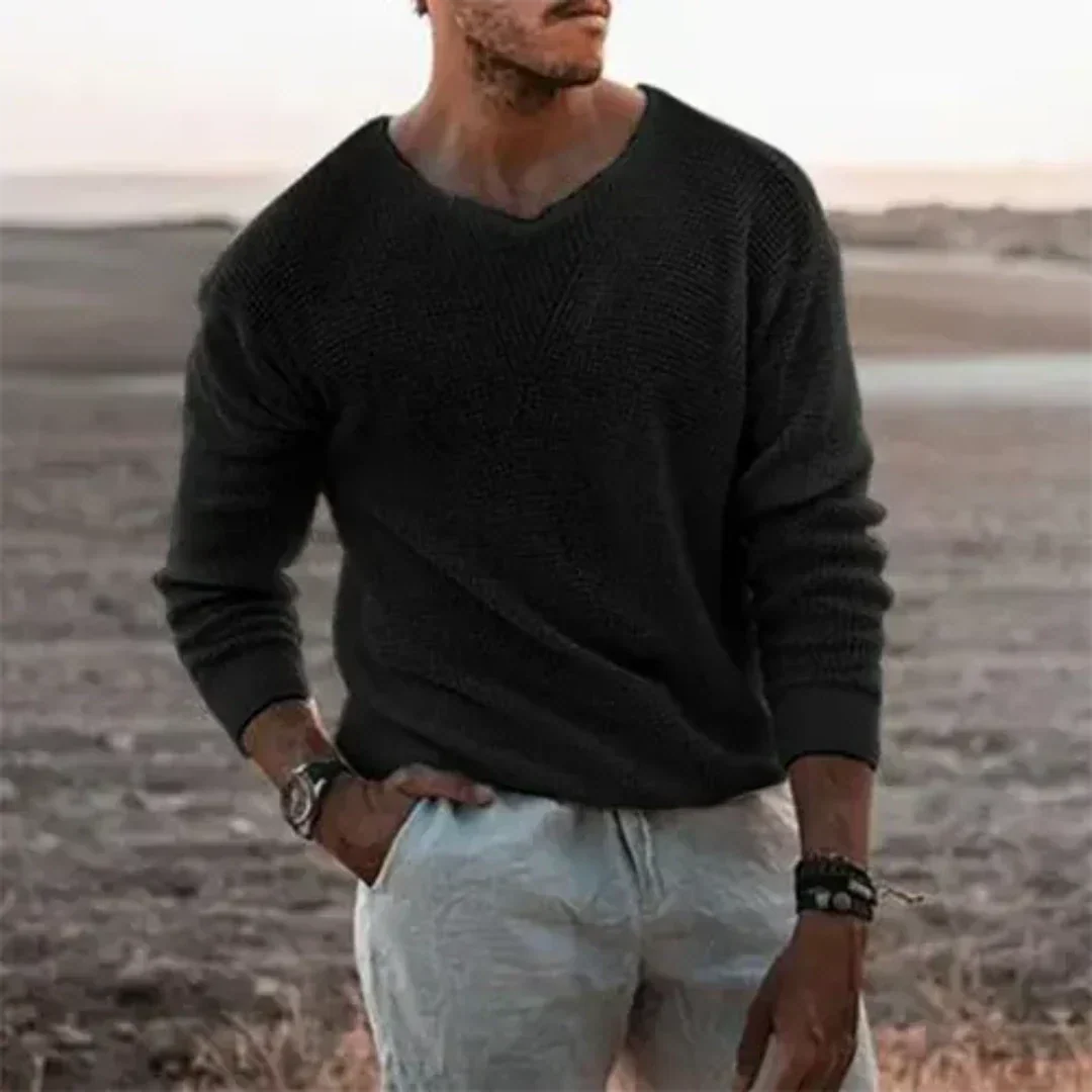 Sigfried | Men's Cozy Knit Long Sleeve Sweater