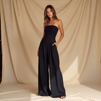 Viola - Chic Strapless Jumpsuit