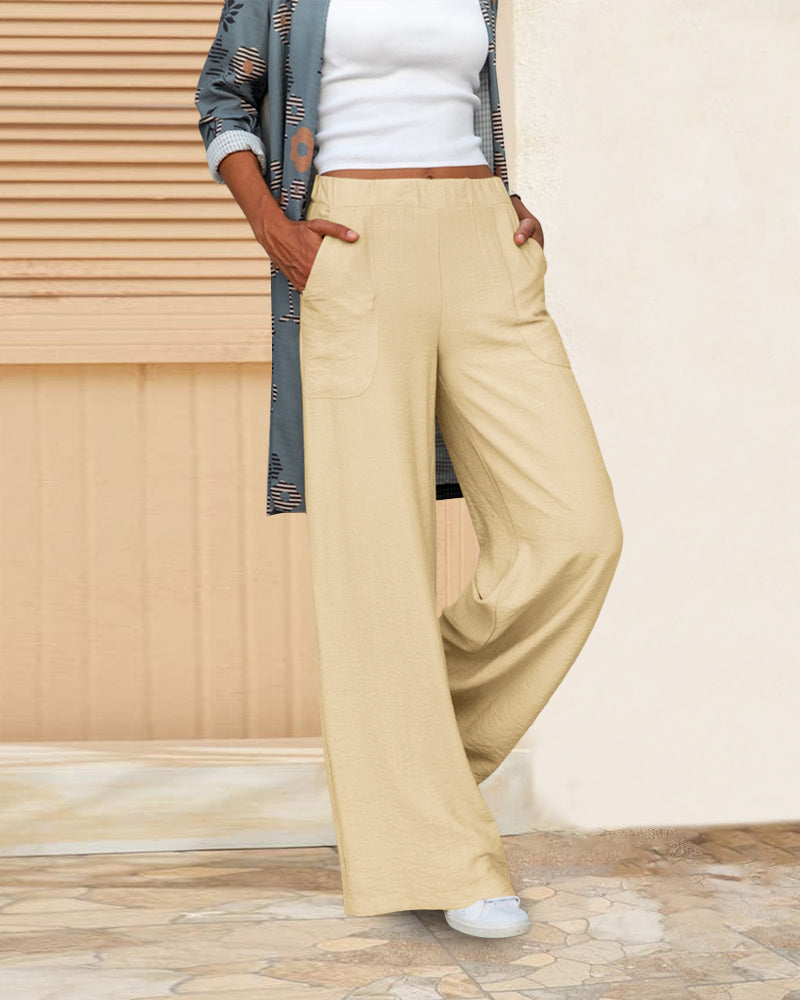 Classic High-Waisted Trousers