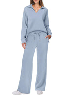 Eline | Premium Loungewear Set Featuring Cozy Trousers and V-Neck Design