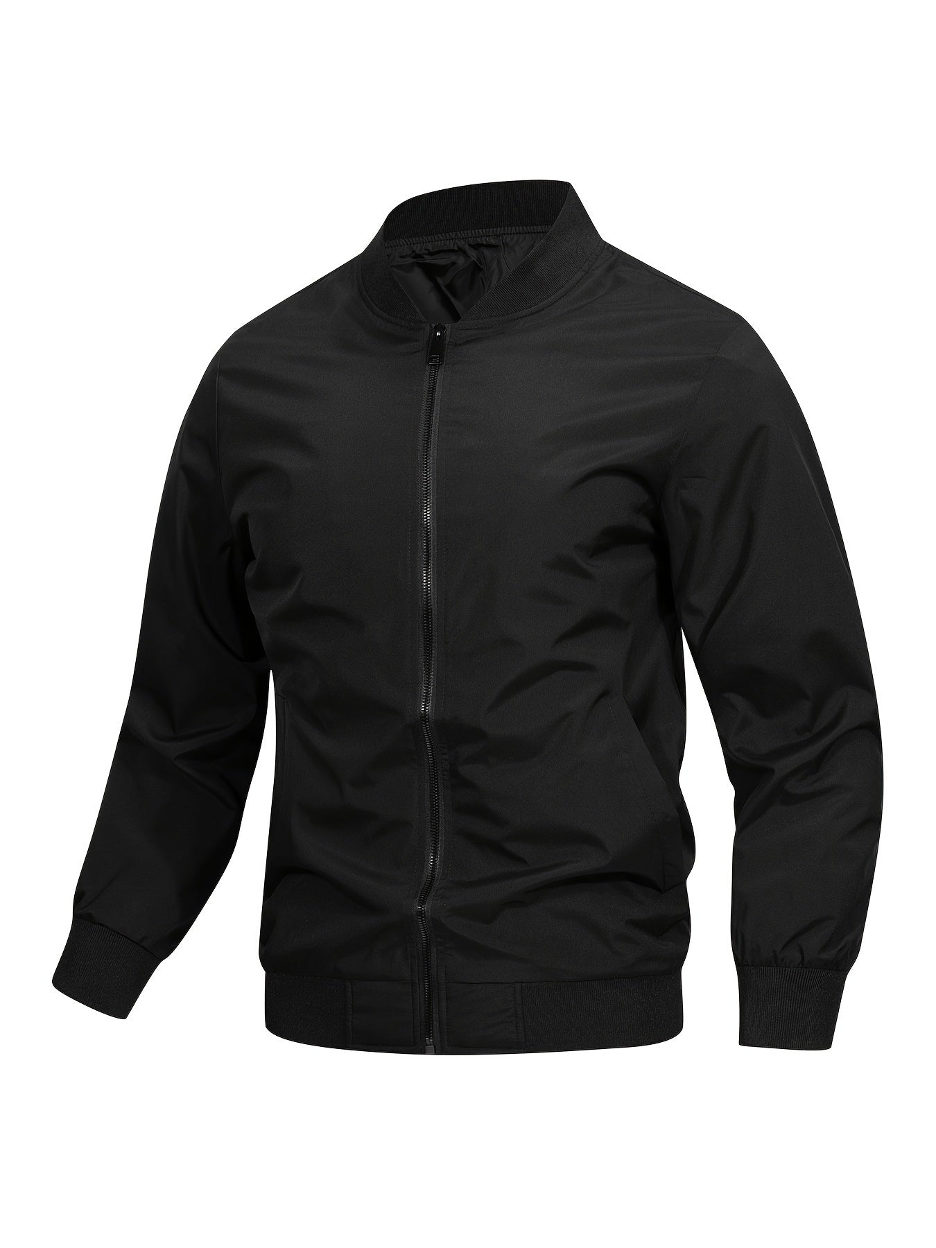 Pim | Classic Bomber Jacket with Pockets and Baseball Collar