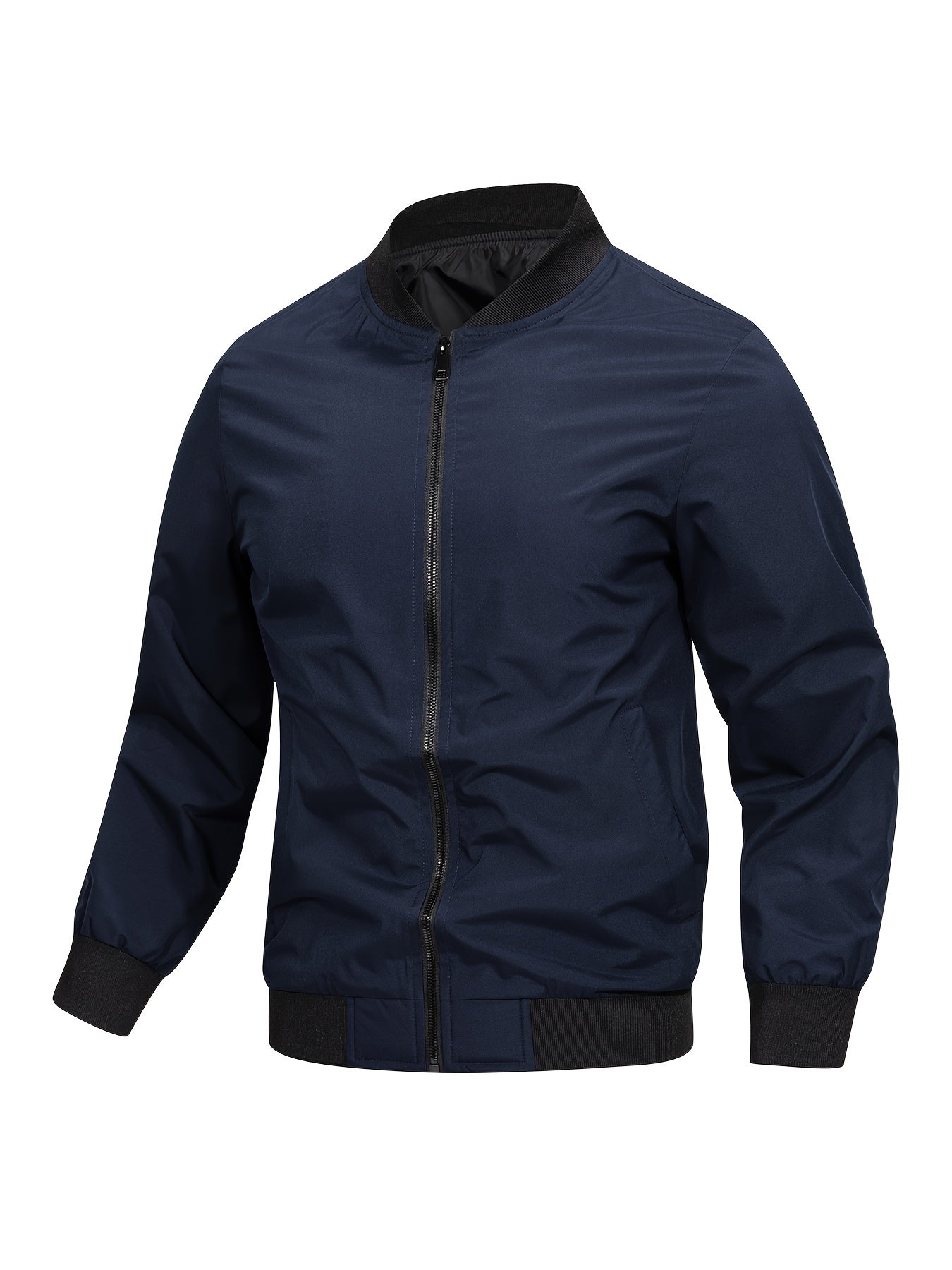 Pim | Classic Bomber Jacket with Pockets and Baseball Collar
