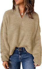 V-Neck Polo Sweater