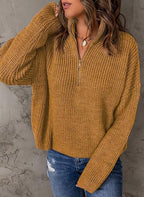 V-Neck Polo Sweater